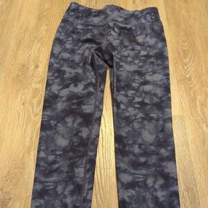 Athleta girl size 12 high rise printed chit chat tight